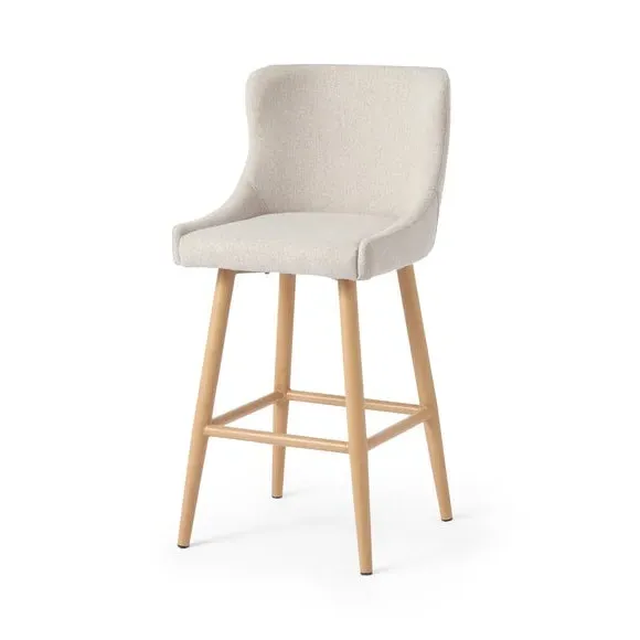 Counter Height Bar Stool - Natural, Fabric