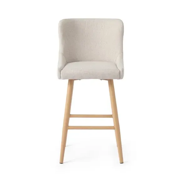 Counter Height Bar Stool - Natural, Fabric