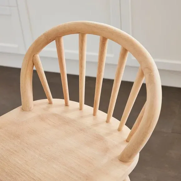 Counter Height Bar Stool - Natural, Rubberwood