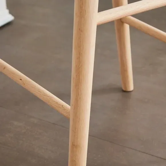 Counter Height Bar Stool - Natural, Rubberwood