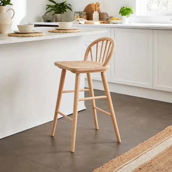 Counter Height Bar Stool - Natural, Rubberwood image