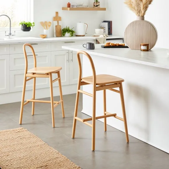 Counter Height Bar Stool - Oak, Beech Wood