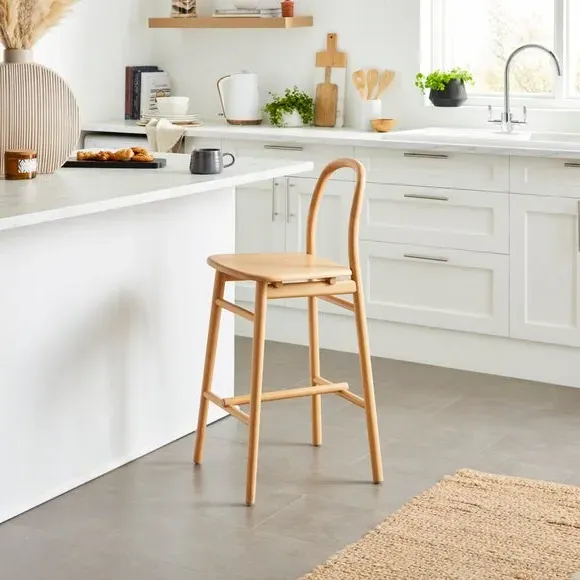 Counter Height Bar Stool - Oak, Beech Wood image