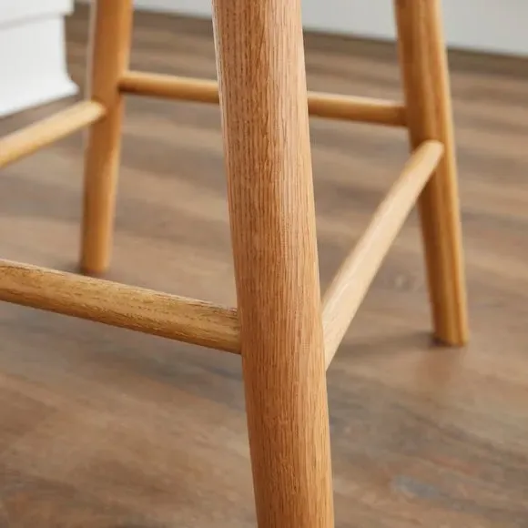 Counter Height Bar Stool - Oak, Solid Oak
