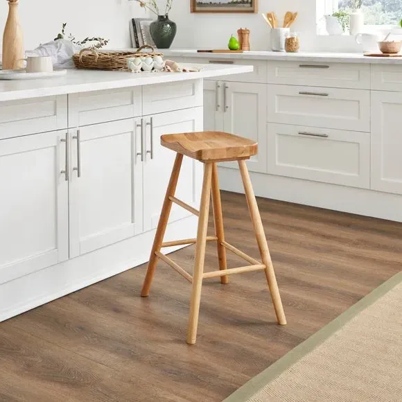 Counter Height Bar Stool - Oak, Solid Oak
