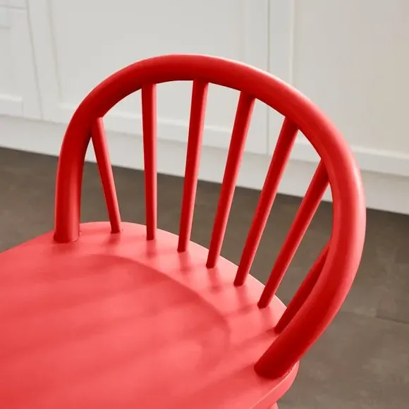 Counter Height Bar Stool - Tomato, Rubberwood