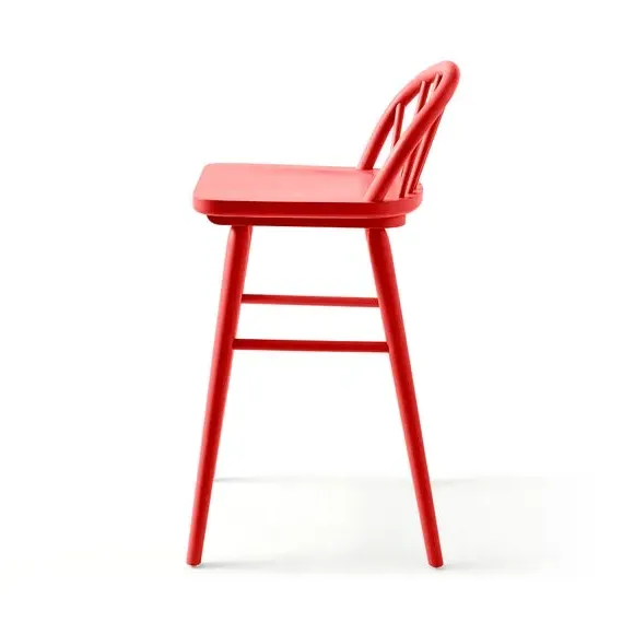 Counter Height Bar Stool - Tomato, Rubberwood