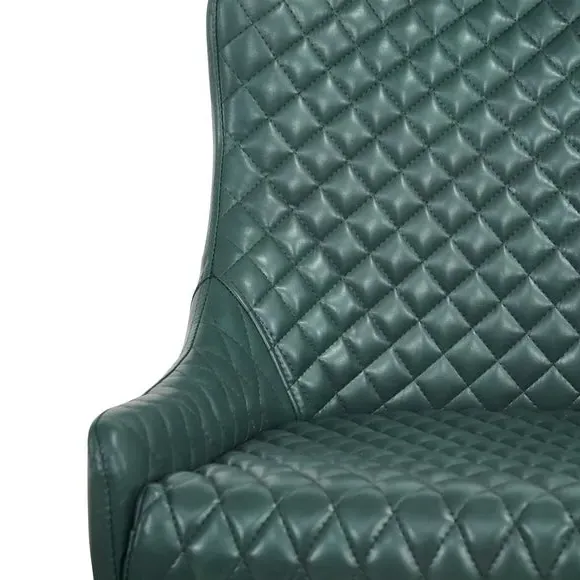 Counter Height Bar Stool with Arms - Emerald, PU