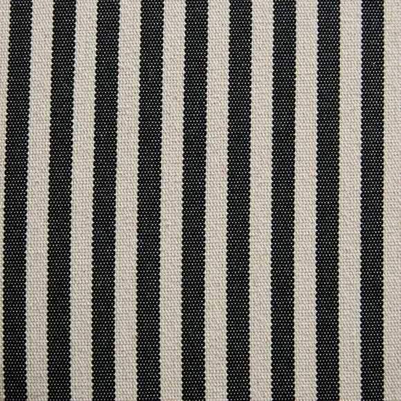 Counter Height Barstool - Black, Striped Fabric