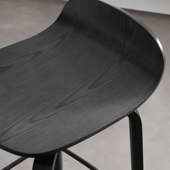 Counter Height Barstool - Black, Wood