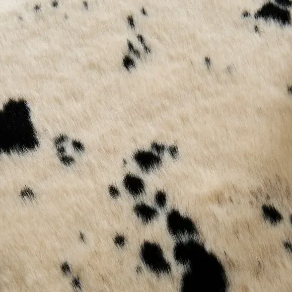 Counter Height Barstool - Cow Print, Faux Fur