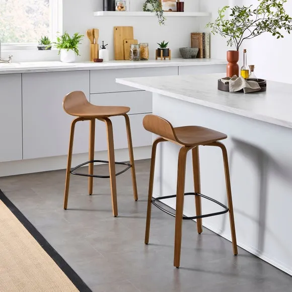 Counter Height Barstool - Dark Wood