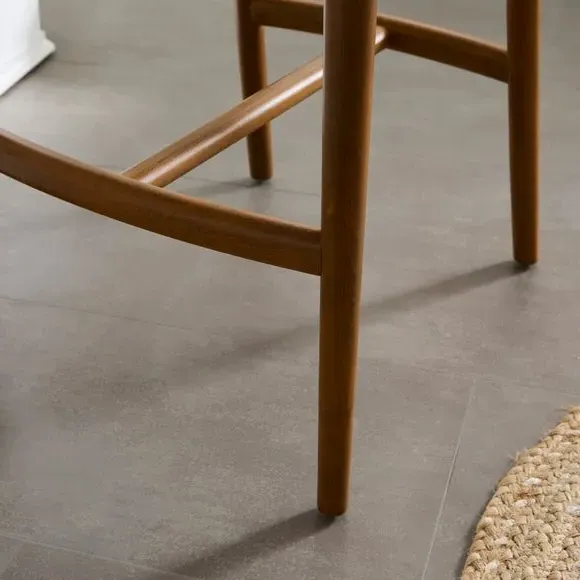 Counter Height Barstool - Dark Wood, Fabric