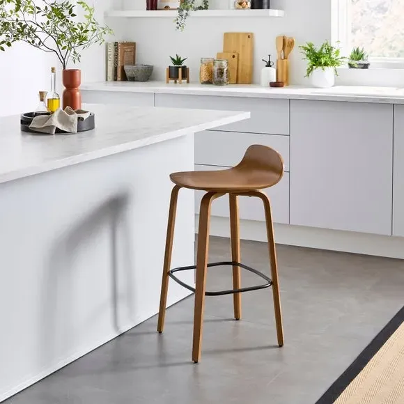 Counter Height Barstool - Dark Wood