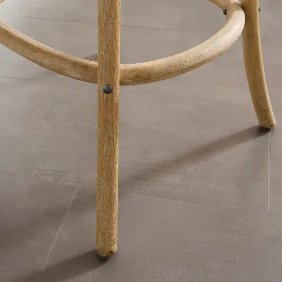 Counter Height Barstool - Folkstone Stripe, Oak