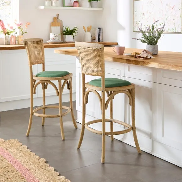 Counter Height Barstool - Jade, Fabric