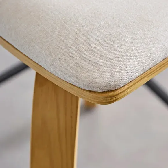 Counter Height Barstool - Modern Oak, Fabric