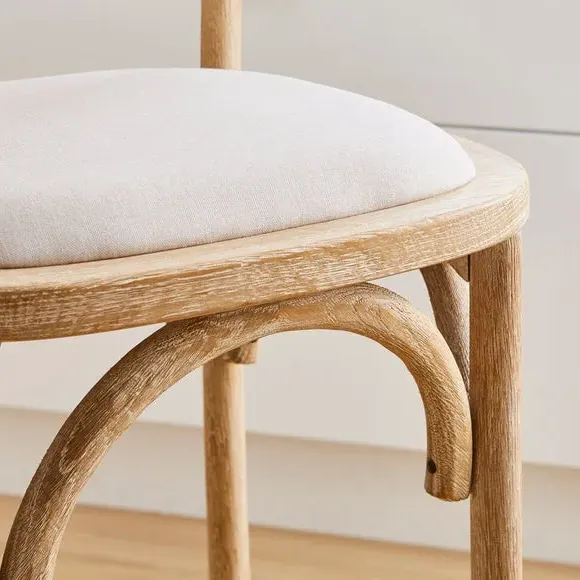Counter Height Barstool - Natural, Fabric
