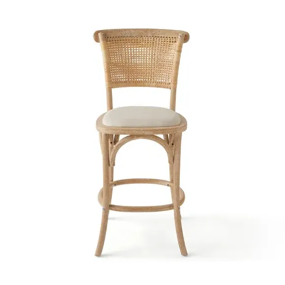 Counter Height Barstool - Natural, Fabric