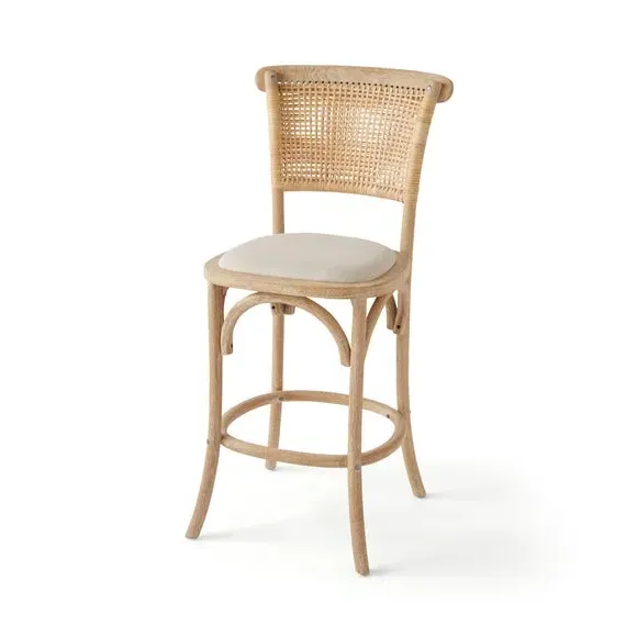 Counter Height Barstool - Natural, Fabric