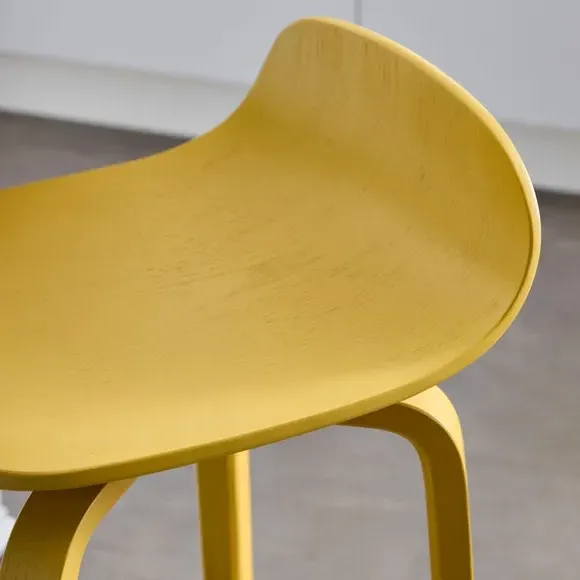 Counter Height Barstool - Ochre, Wood