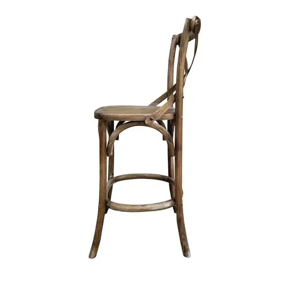 Counter Height Stool with Cross Back - Oak