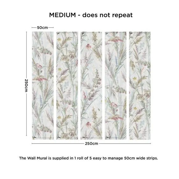 Country Grass Wall Mural - Multicolor