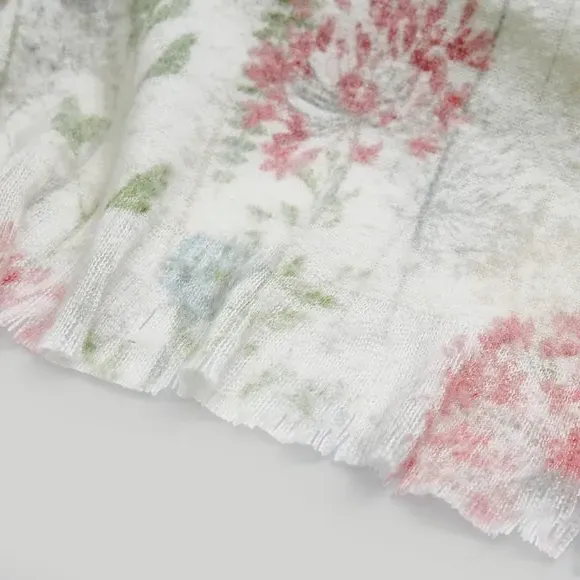 Country Meadow Throw Blanket - Natural, Polyester