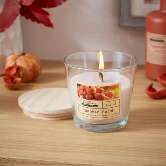 Crackle Candle Pumpkin Patch - Clear image
