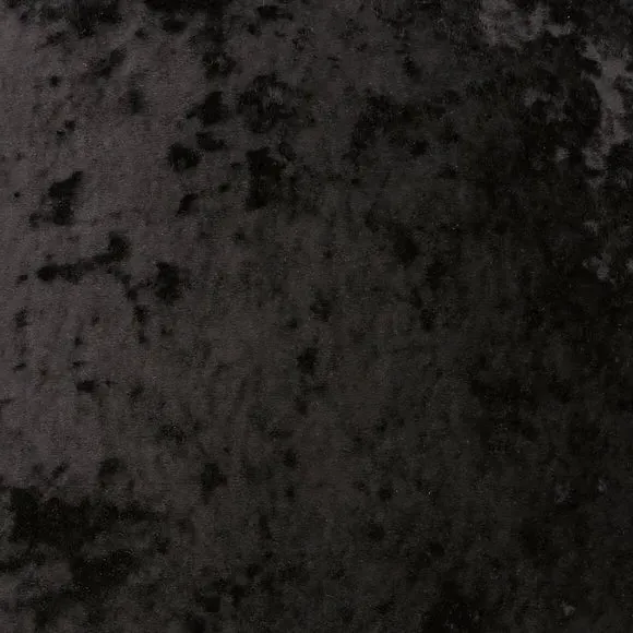 Crushed Velour Cushion - Black, Velour