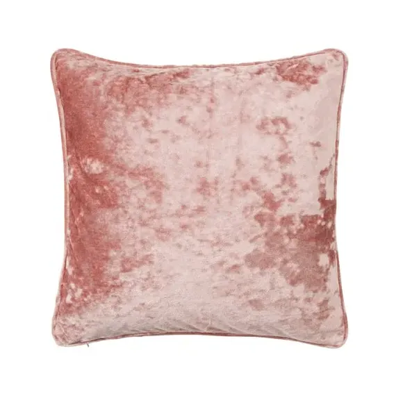 Crushed Velour Cushion - Blush, Velour