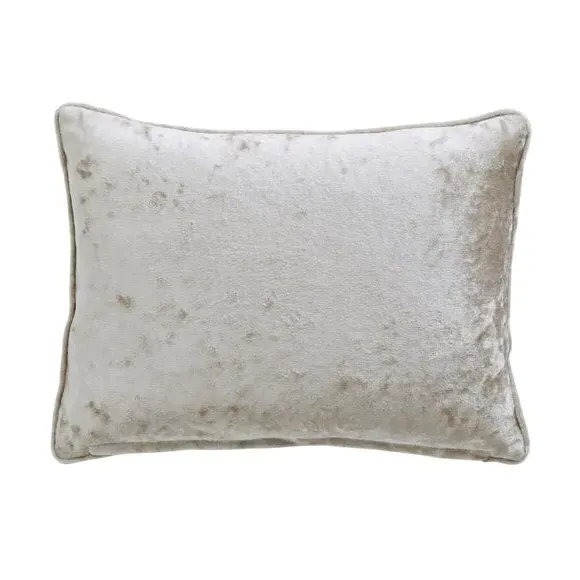 Crushed Velour Cushion - Champagne, Velour image
