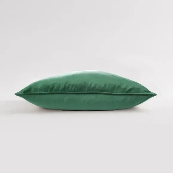 Crushed Velour Cushion - Emerald, Velour