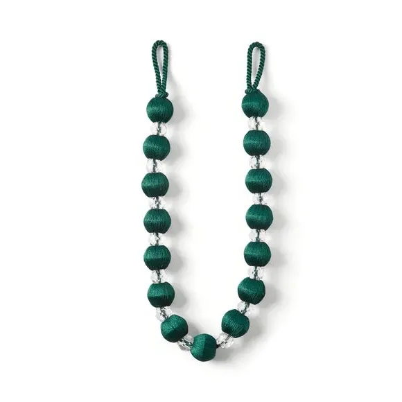 Crystal Curtain Tieback - Emerald, Polyester
