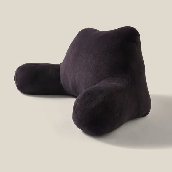 Cuddle Cushion with Support - Black, Fleece