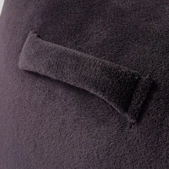 Cuddle Cushion with Support - Black, Fleece