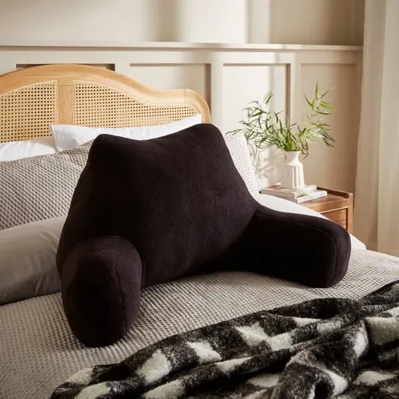 Cuddle Cushion with Support - Black, Fleece image