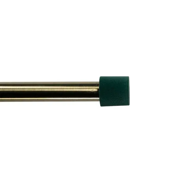 Curtain Finial Pair - Green, Velour