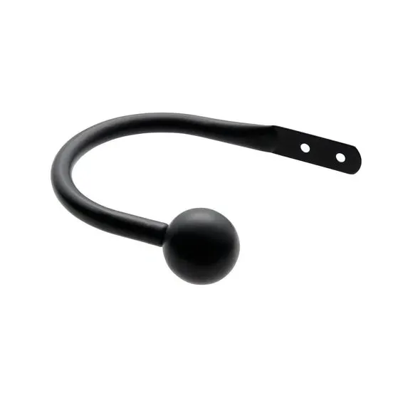 Curtain Holdbacks with Ball Finials - Black