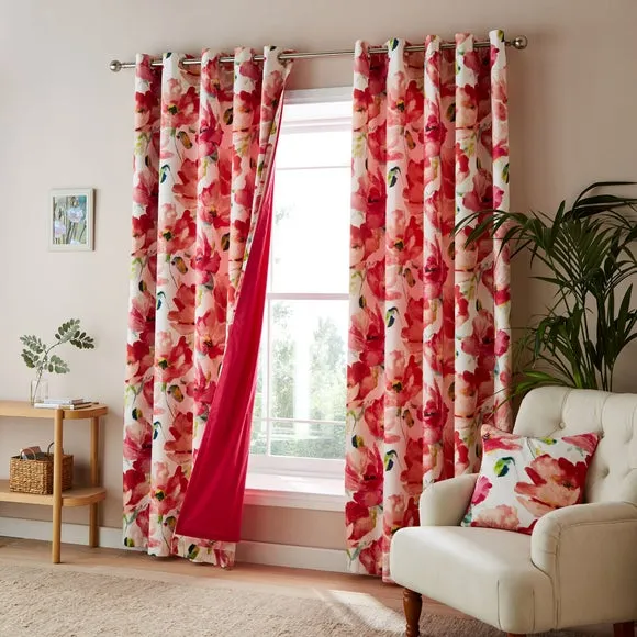 Curtain Linings with Versatile Header - Fuchsia