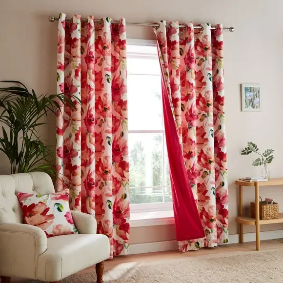 Curtain Linings with Versatile Header - Fuchsia