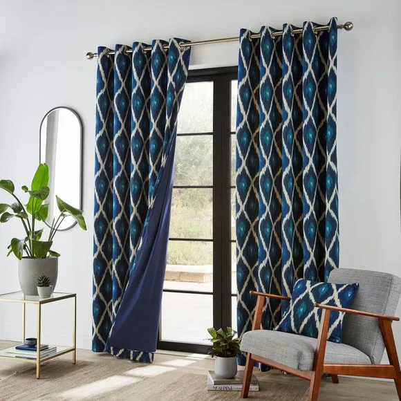 Curtain Linings with Versatile Header - Navy