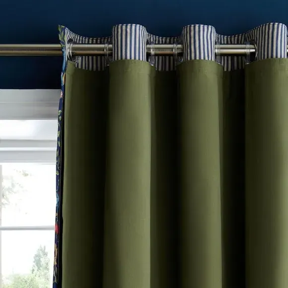 Curtain Linings with Versatile Header - Olive