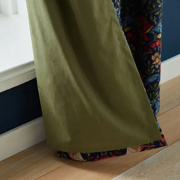 Curtain Linings with Versatile Header - Olive