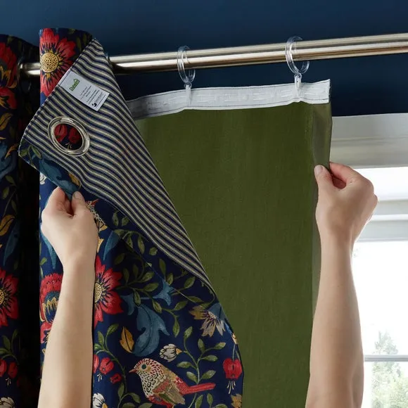 Curtain Linings with Versatile Header - Olive