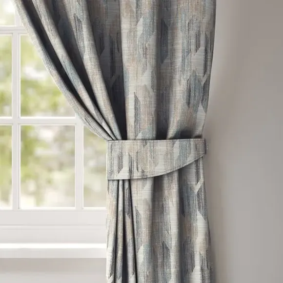 Curtain Tieback Abstract Print - Seafoam, Polyester