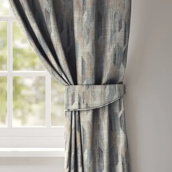 Curtain Tieback Abstract Print - Seafoam, Polyester