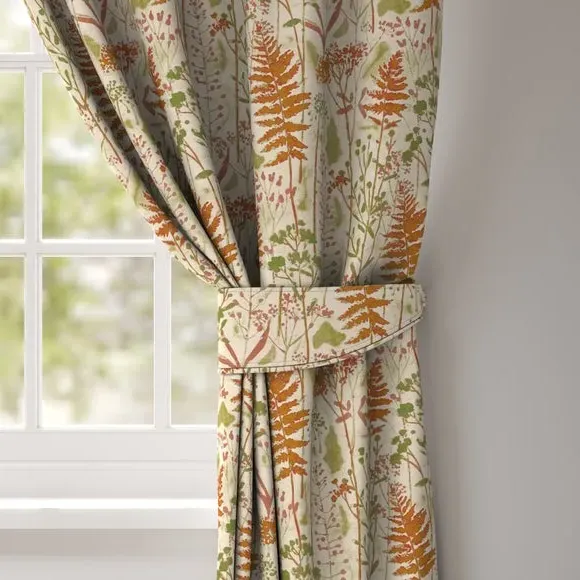 Curtain Tieback Botanical Print - Autumn, Cotton