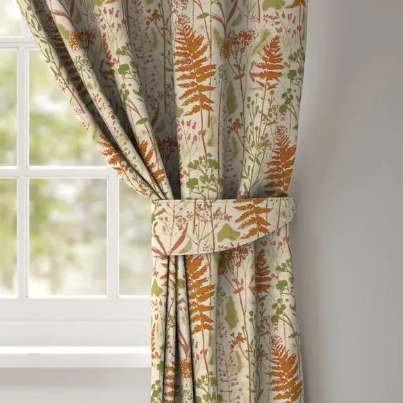 Curtain Tieback Botanical Print - Autumn, Cotton image