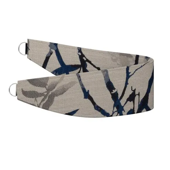 Curtain Tieback Branch Design - Navy, Fabric